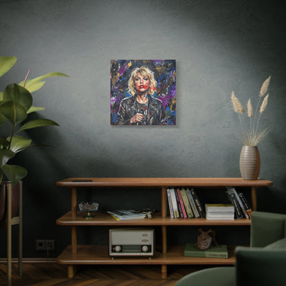 SMEARED THE LIPS Swift Portrait Canvas Art — Matte Stretched Canvas Print