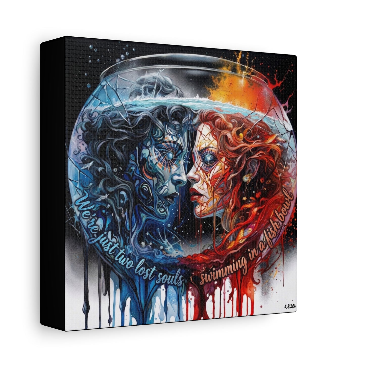 Two Lost Souls Canvas Art — Matte Stretched Canvas Print