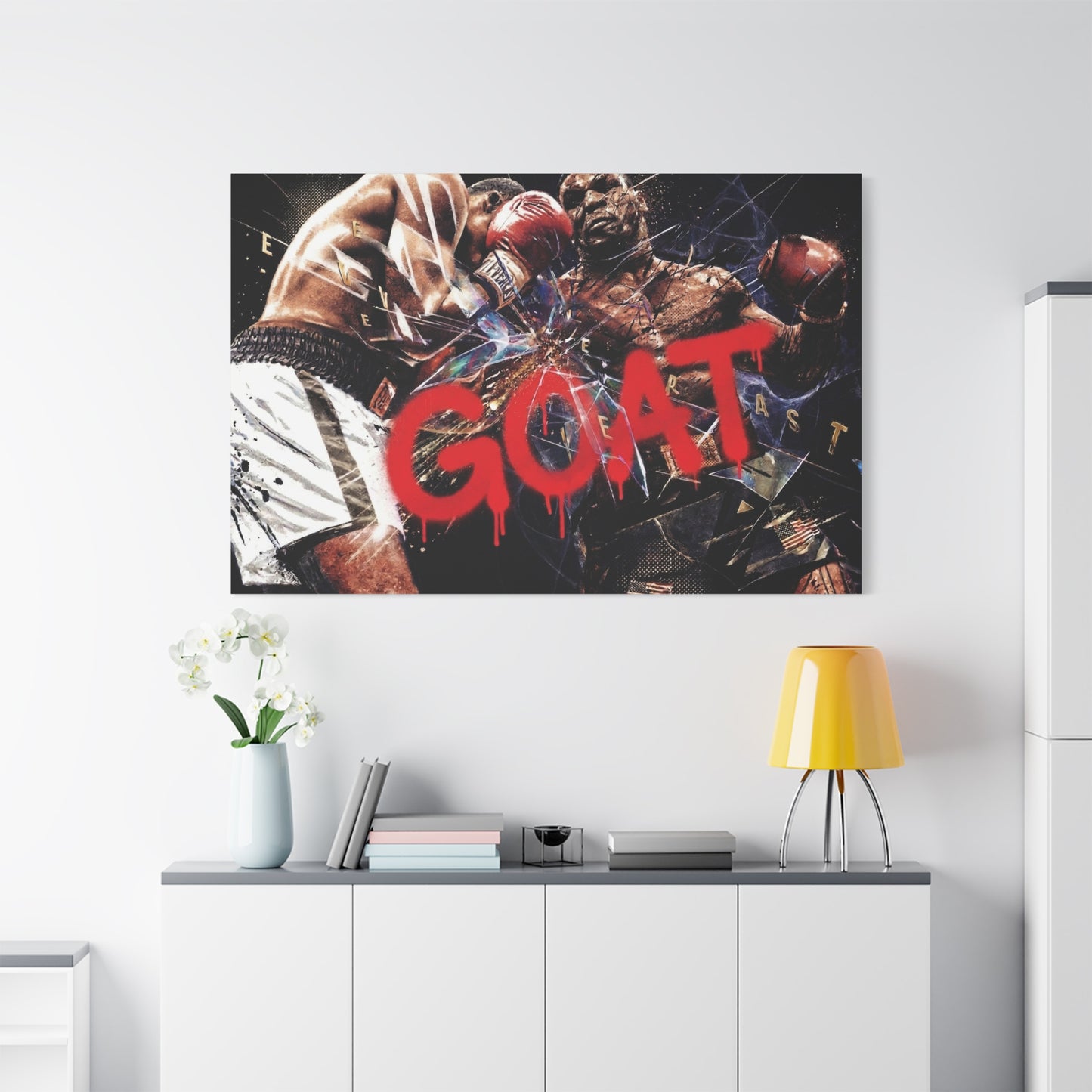 G.O.A.T. Boxer Canvas Wall Art Print