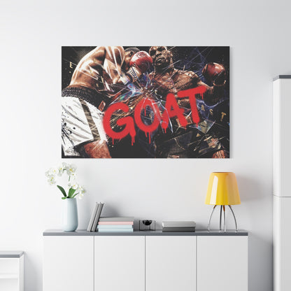 G.O.A.T. Boxer Canvas Wall Art Print