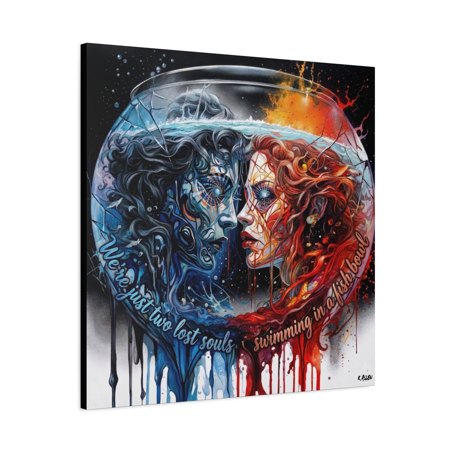 Two Lost Souls Canvas Art — Matte Stretched Canvas Print