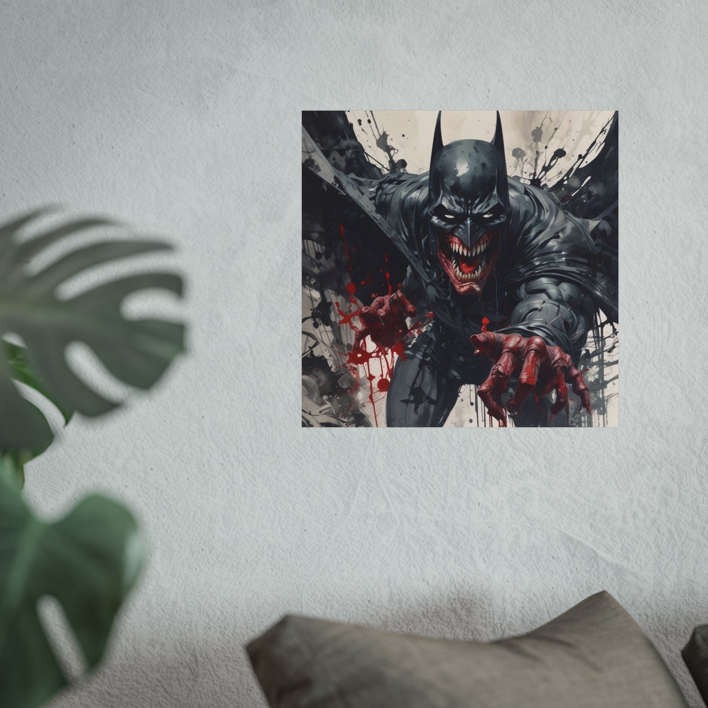 Batman Horror Art Poster Print — Dark Bloody Comic Fine Art Print