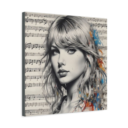Swift Inspired - Portrait Music Canvas