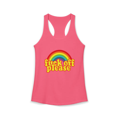 Women's Ideal "F*ck Off Please" Racerback Tank
