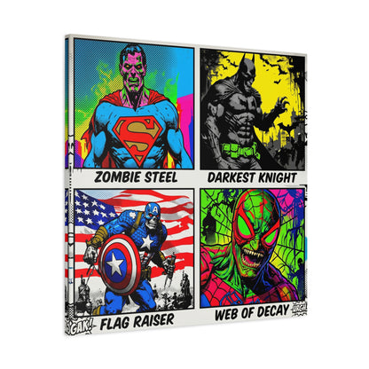 Superhero Pop Canvas Wall Art Print