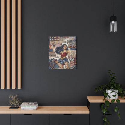Woman Warrior Canvas Wall Art Print