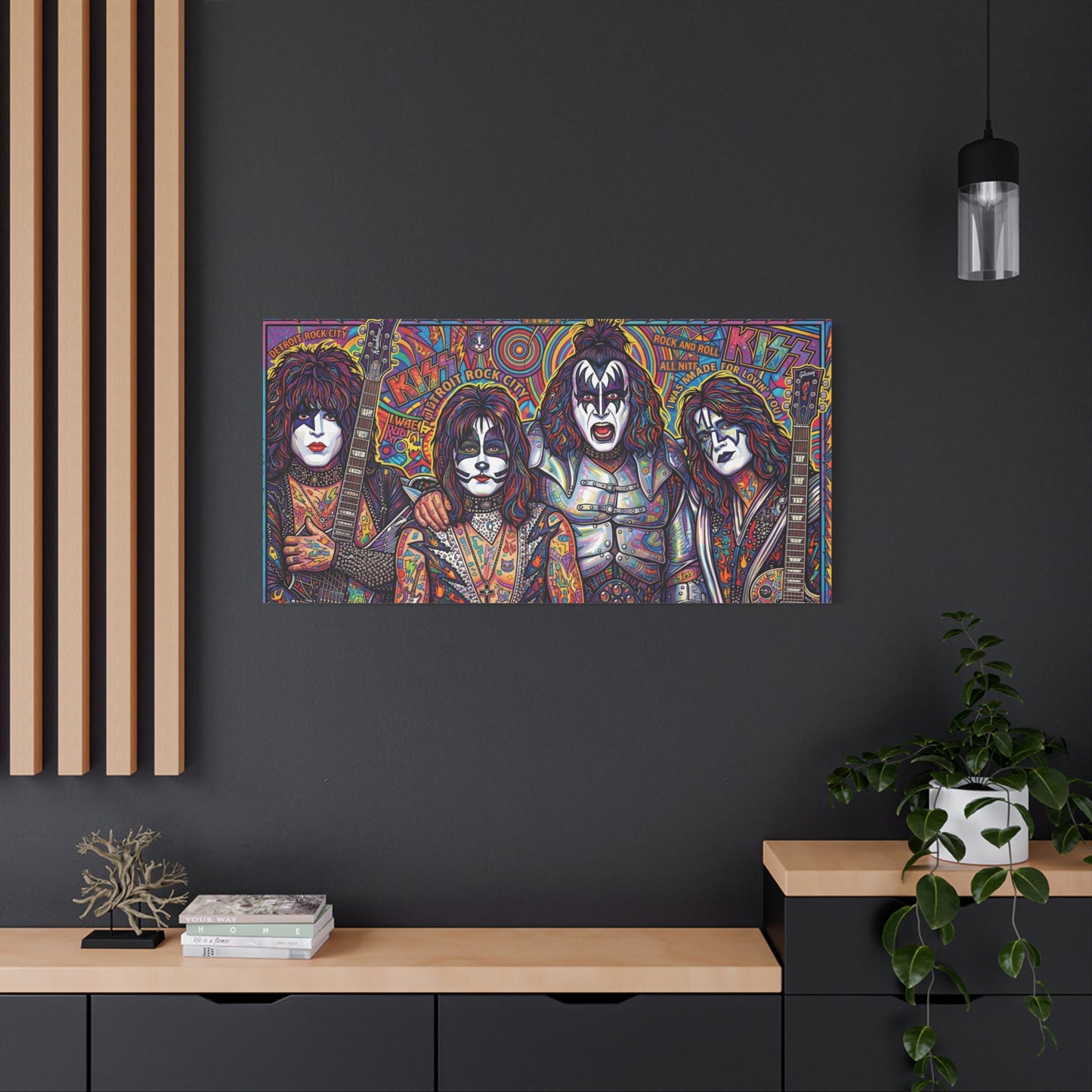 Hottest Band in the Land Abstract Canvas Wall Art — Matte Stretched 1.25"