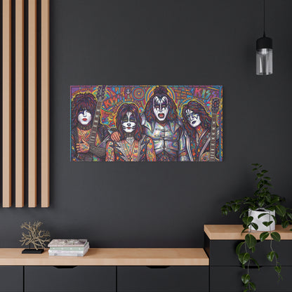 Hottest Band in the Land Abstract Canvas Wall Art — Matte Stretched 1.25"