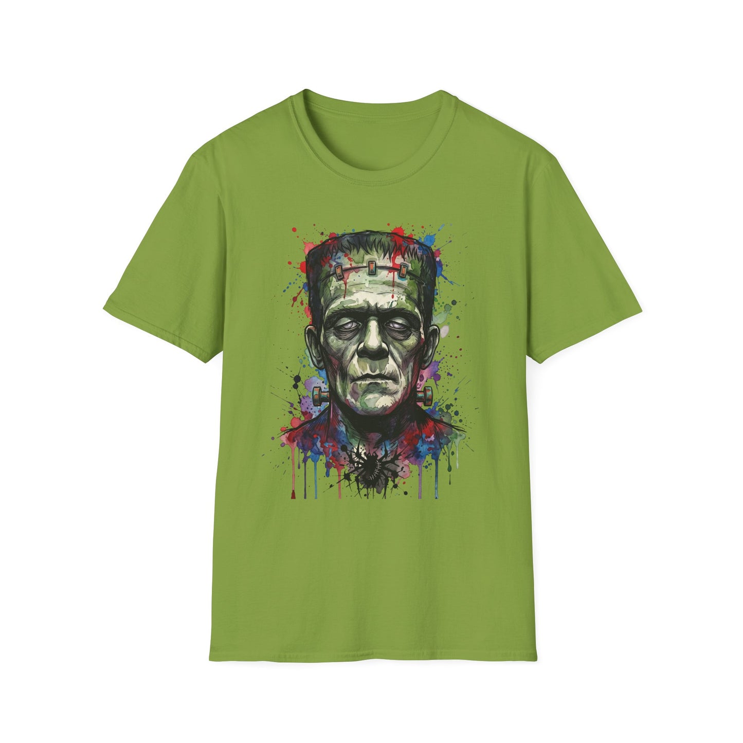 Frankenstein Watercolor Portrait T-Shirt