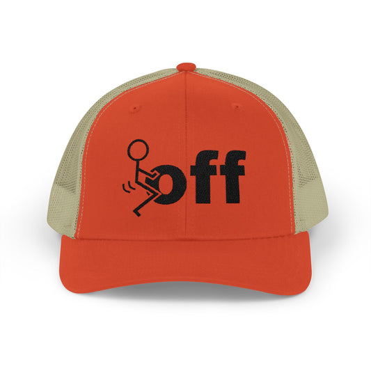 Trucker Hat — Stick Figure F*uck ‘Off’ Graphic Snapback