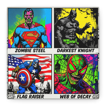 Superhero Pop Canvas Wall Art Print