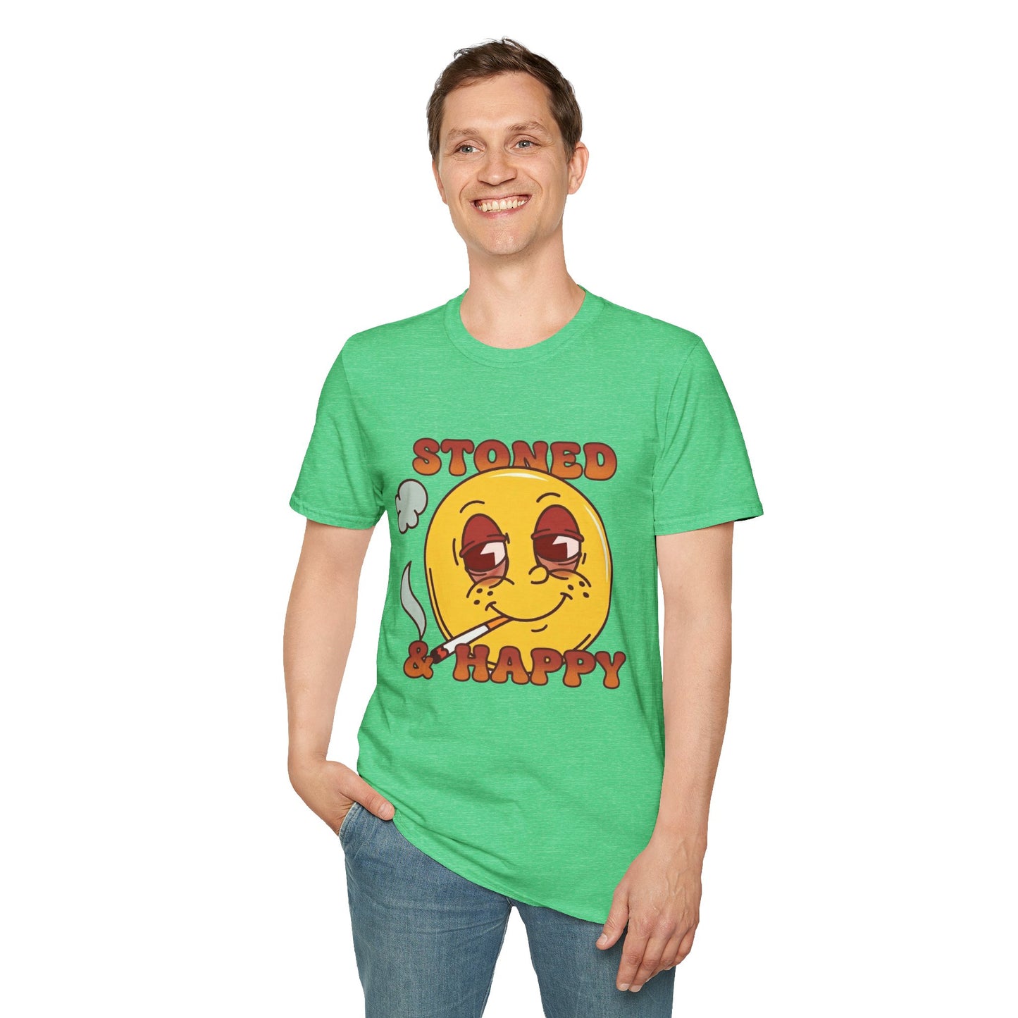 Stoned & Happy Smiley T-Shirt