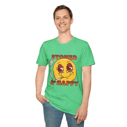 Stoned & Happy Smiley T-Shirt