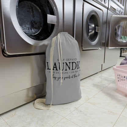 Laundry Bag – "Self-Service Laundry" Drawstring Tote for Dorms & Travel