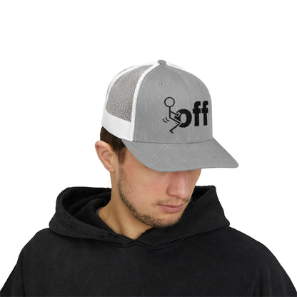 Trucker Hat — Stick Figure F*uck ‘Off’ Graphic Snapback