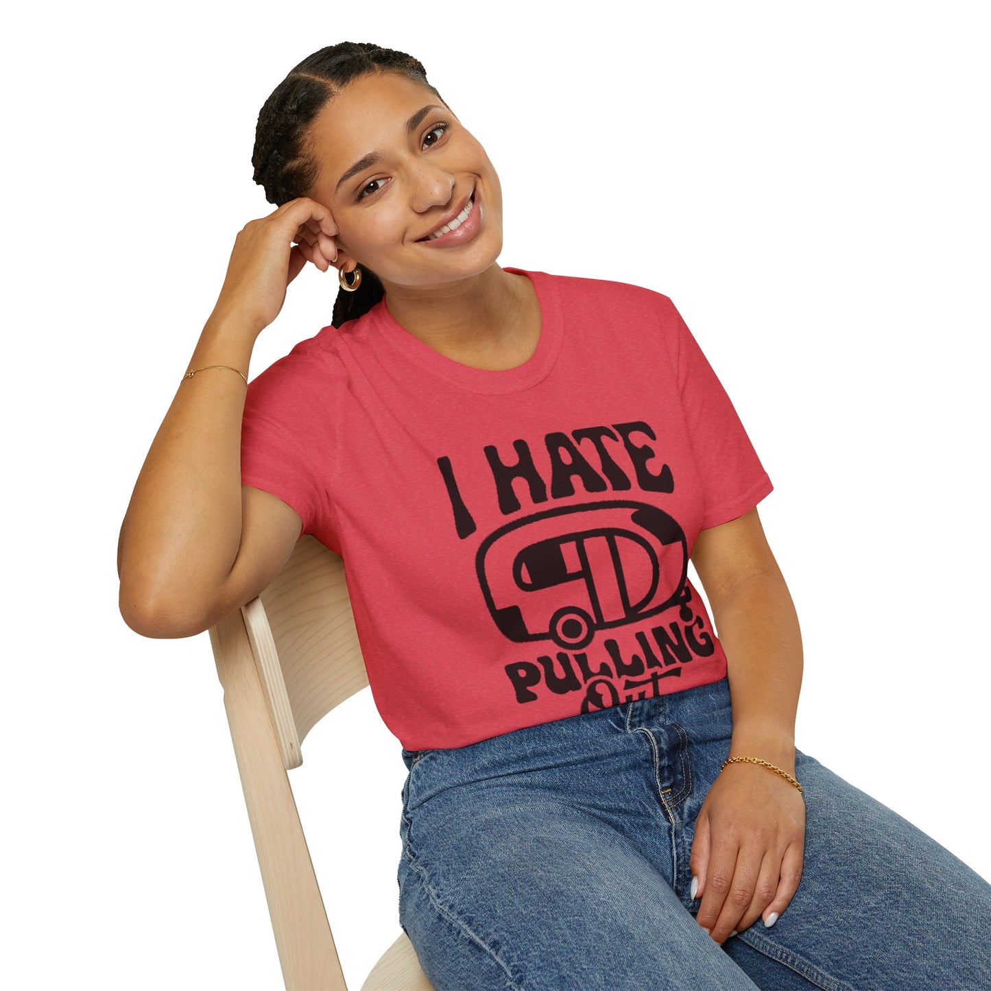 T-Shirt — “I Hate Pulling Out” Camper Graphic Tee