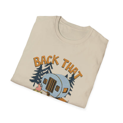 RV Camping T-Shirt — "Back That Thing Up" Retro Camper Graphic Tee