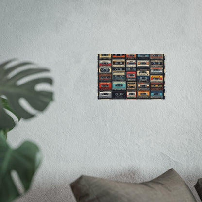 Cassette Tape Collage Fine Art Poster