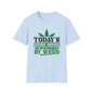 T-Shirt — "Today's Good Mood Is Sponsored by Weed" Cannabis Graphic Tee