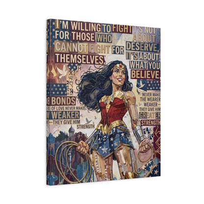 Woman Warrior Canvas Wall Art Print