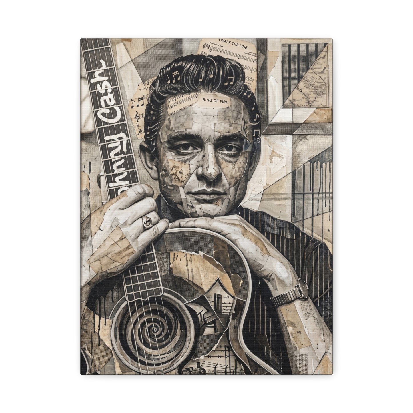 Jerry Portrait Matte Canvas Wall Art, Stretched 1.25"