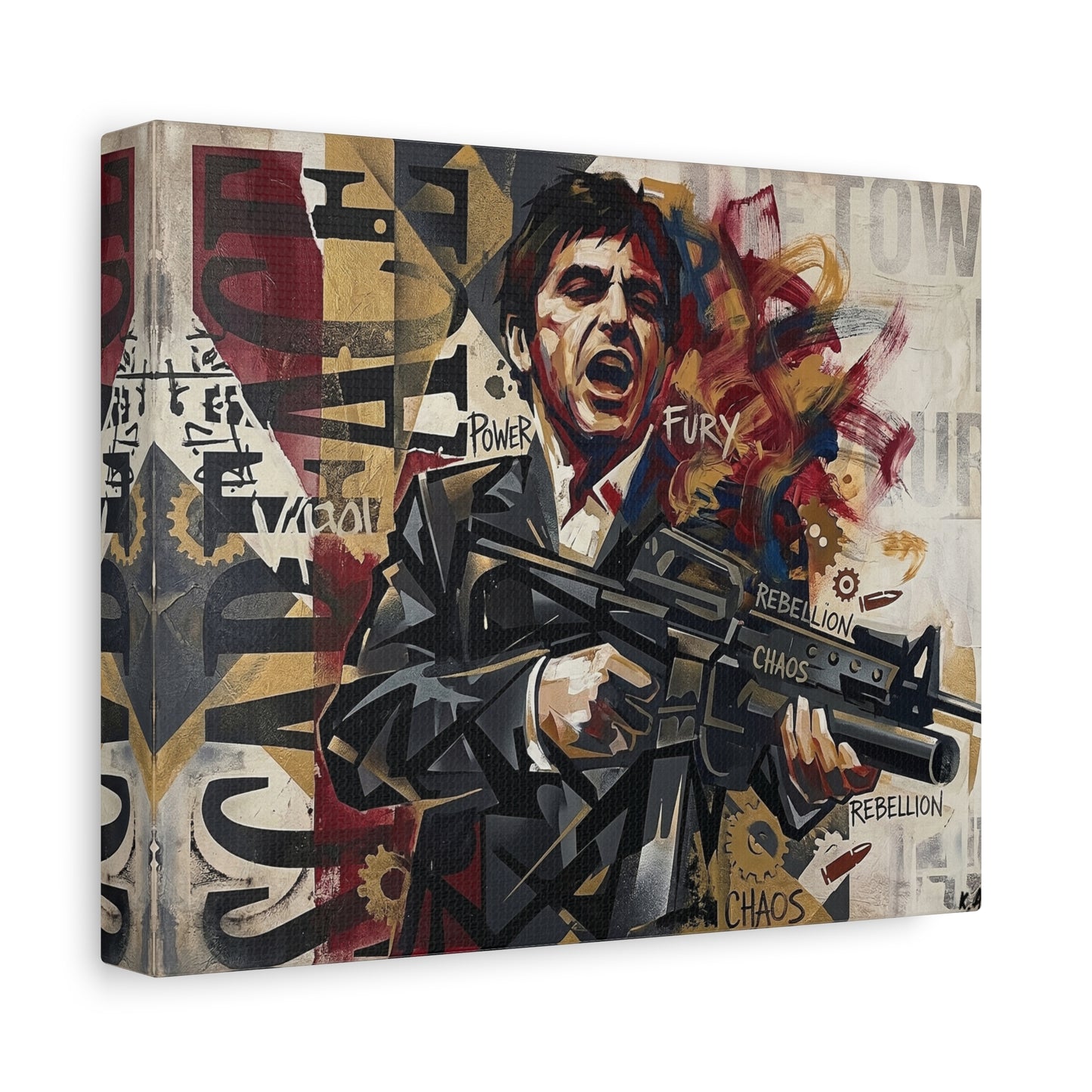 Tony's War Canvas Wall Art Print