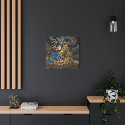 Greed Canvas Wall Art Print