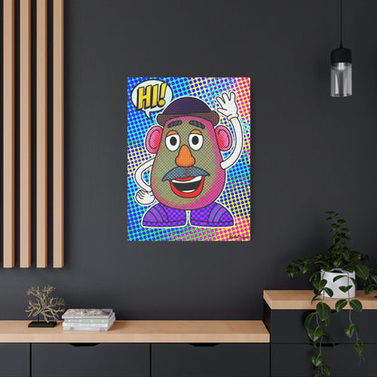 Mr. Head Abstract Canvas Wall Art Print — Matte Stretched Canvas