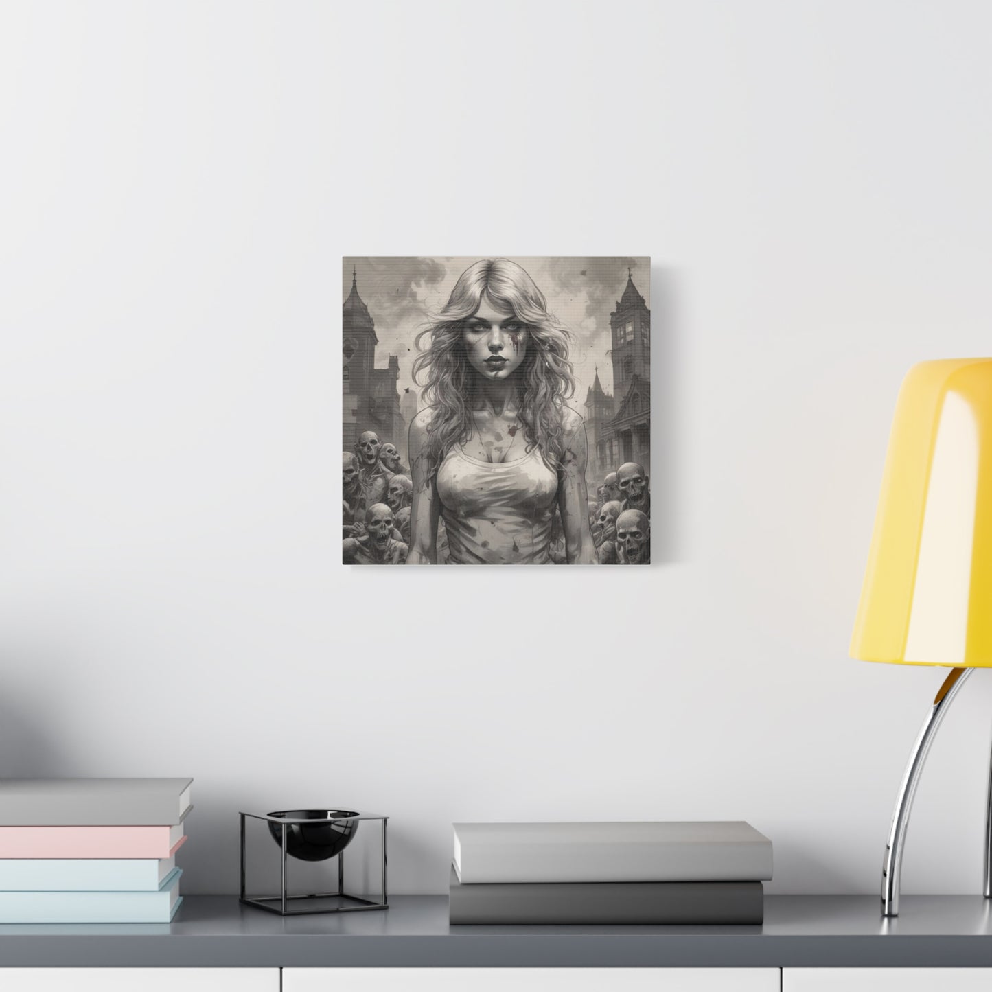 Zombie Swift Matte Canvas Wall Art — Gothic Horror Stretched Canvas