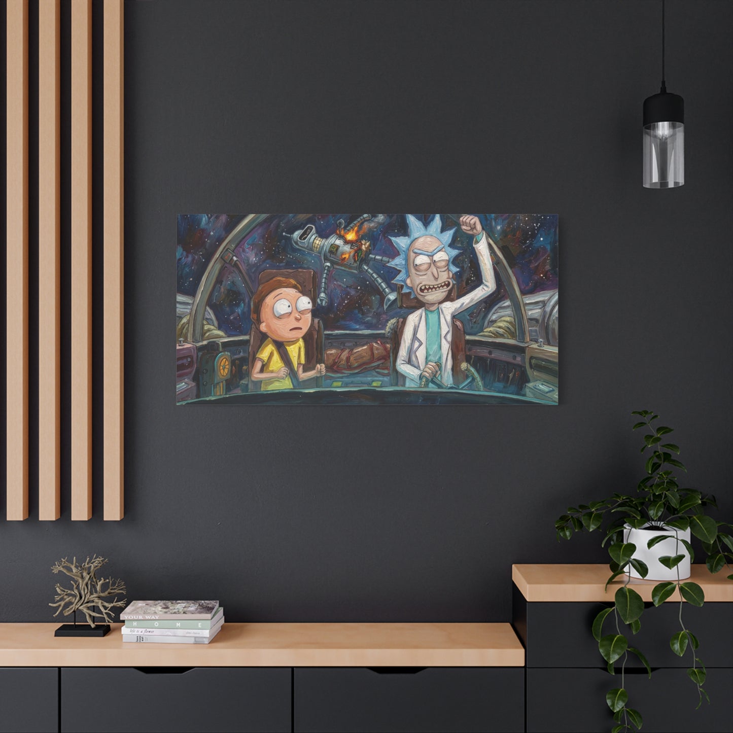 Ricks World 1 Abstract Canvas Wall Art — Matte Stretched 1.25"