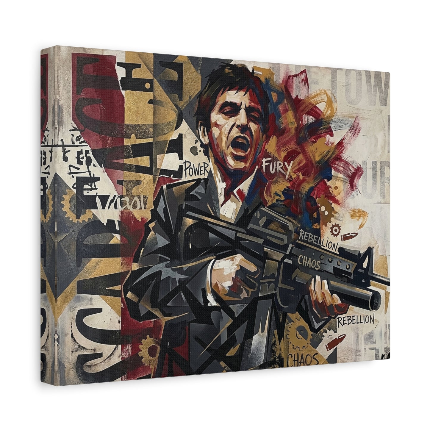 Tony's War Canvas Wall Art Print
