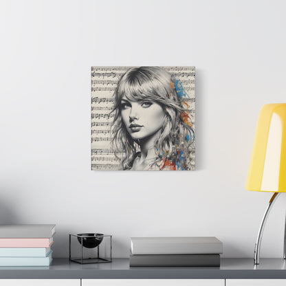 Swift Inspired - Portrait Music Canvas