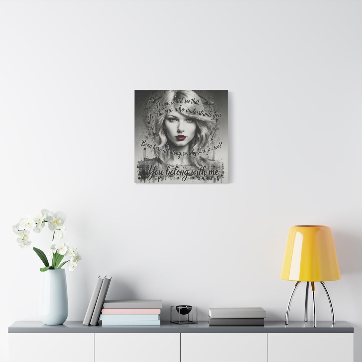 Swift Inspired "You Belong With Me" — Matte Stretched Canvas Wall Art
