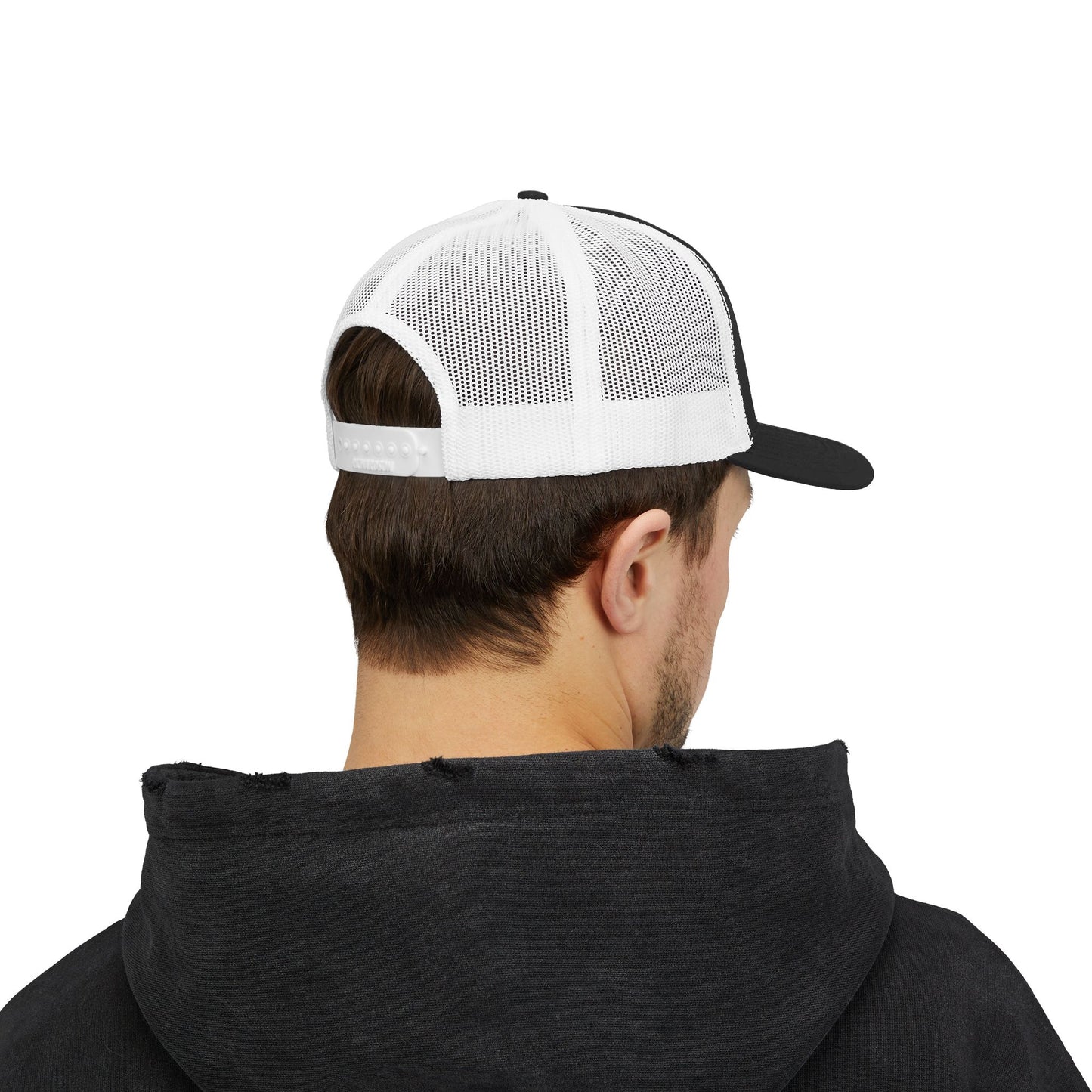 'F Off' Stick Figure Trucker Cap – Retro Distressed Snapback Hat
