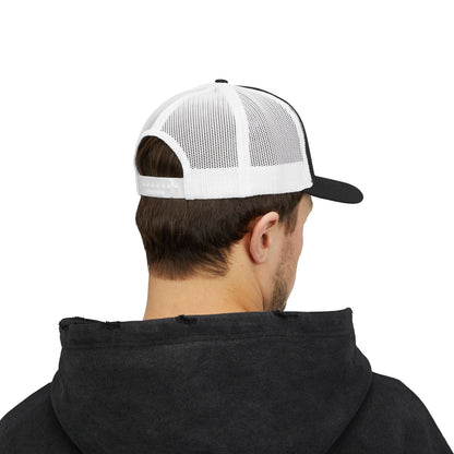 'F Off' Stick Figure Trucker Cap – Retro Distressed Snapback Hat