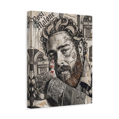 Post Portrait Matte Canvas Wall Art, Stretched 1.25"