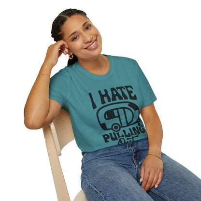 T-Shirt — “I Hate Pulling Out” Camper Graphic Tee