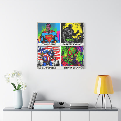 Superhero Pop Canvas Wall Art Print
