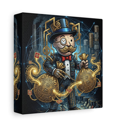 Rich Uncle Pennybags Canvas Wall Art Print