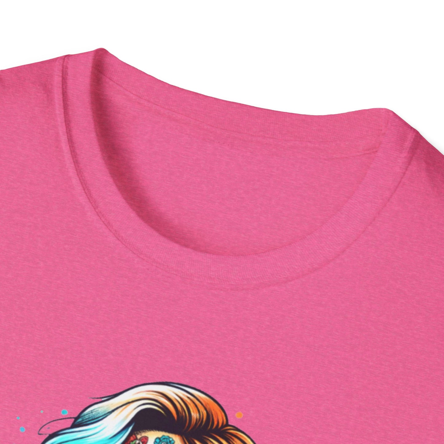 Cool Moms Club Skull T-Shirt — Colorful Day of the Dead Mom Graphic Tee
