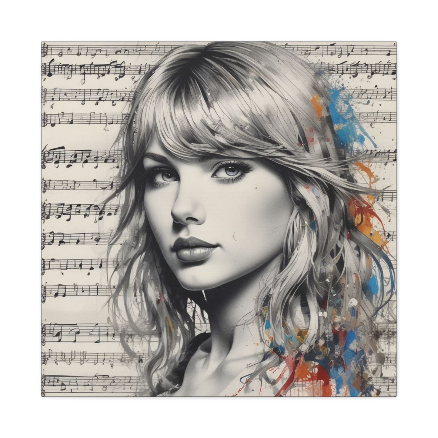 Swift Inspired - Portrait Music Canvas