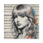Swift Inspired - Portrait Music Canvas