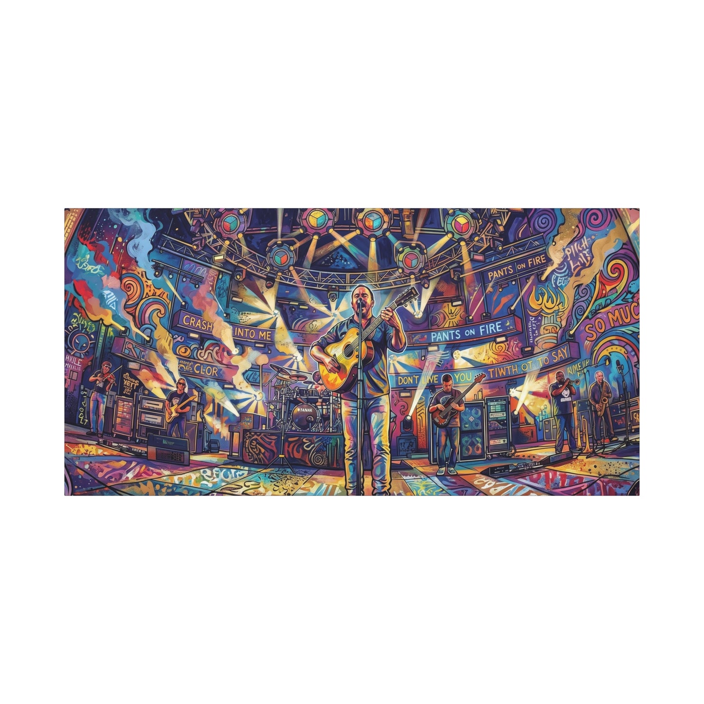 DMB "Dave" Concert Canvas Art — Matte Stretched Canvas Print