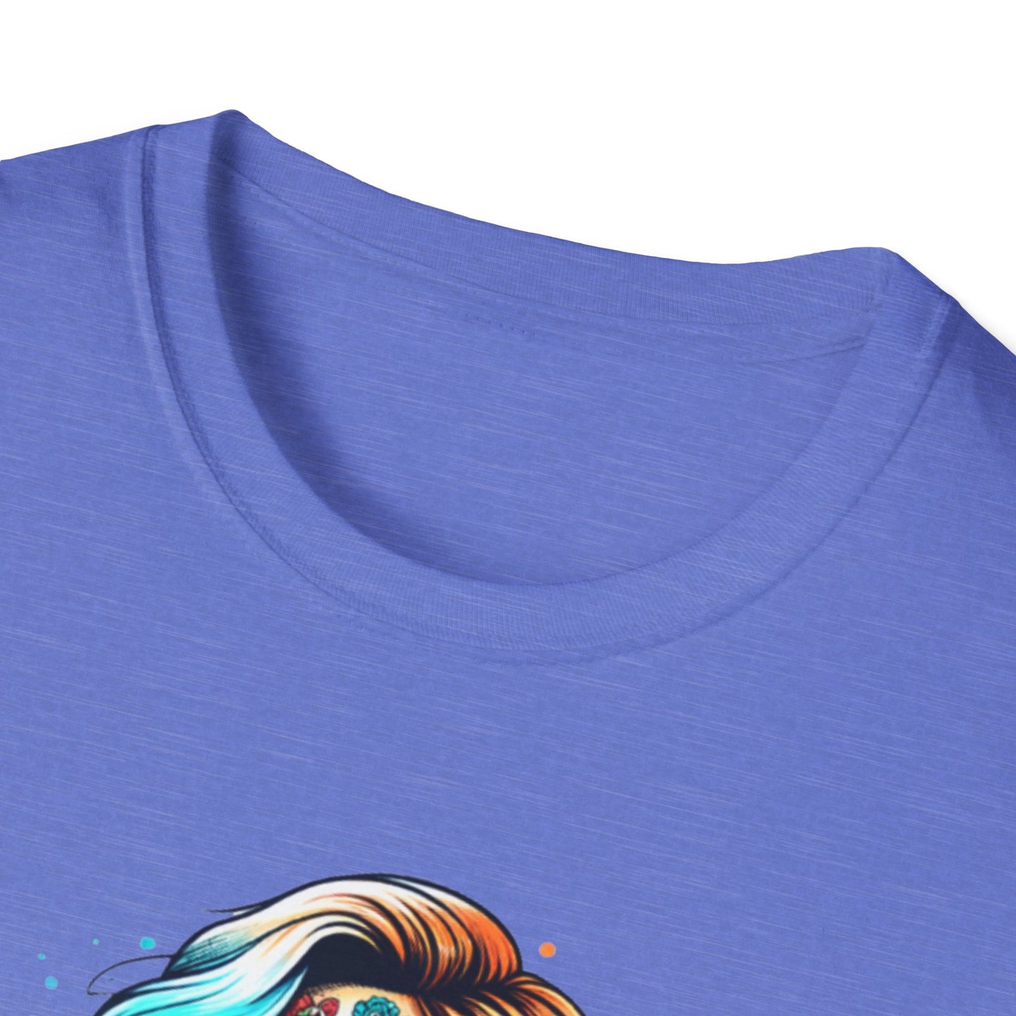 Cool Moms Club Skull T-Shirt — Colorful Day of the Dead Mom Graphic Tee