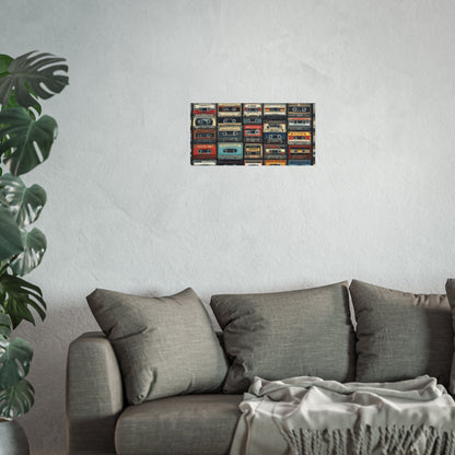 Cassette Tape Collage Fine Art Poster