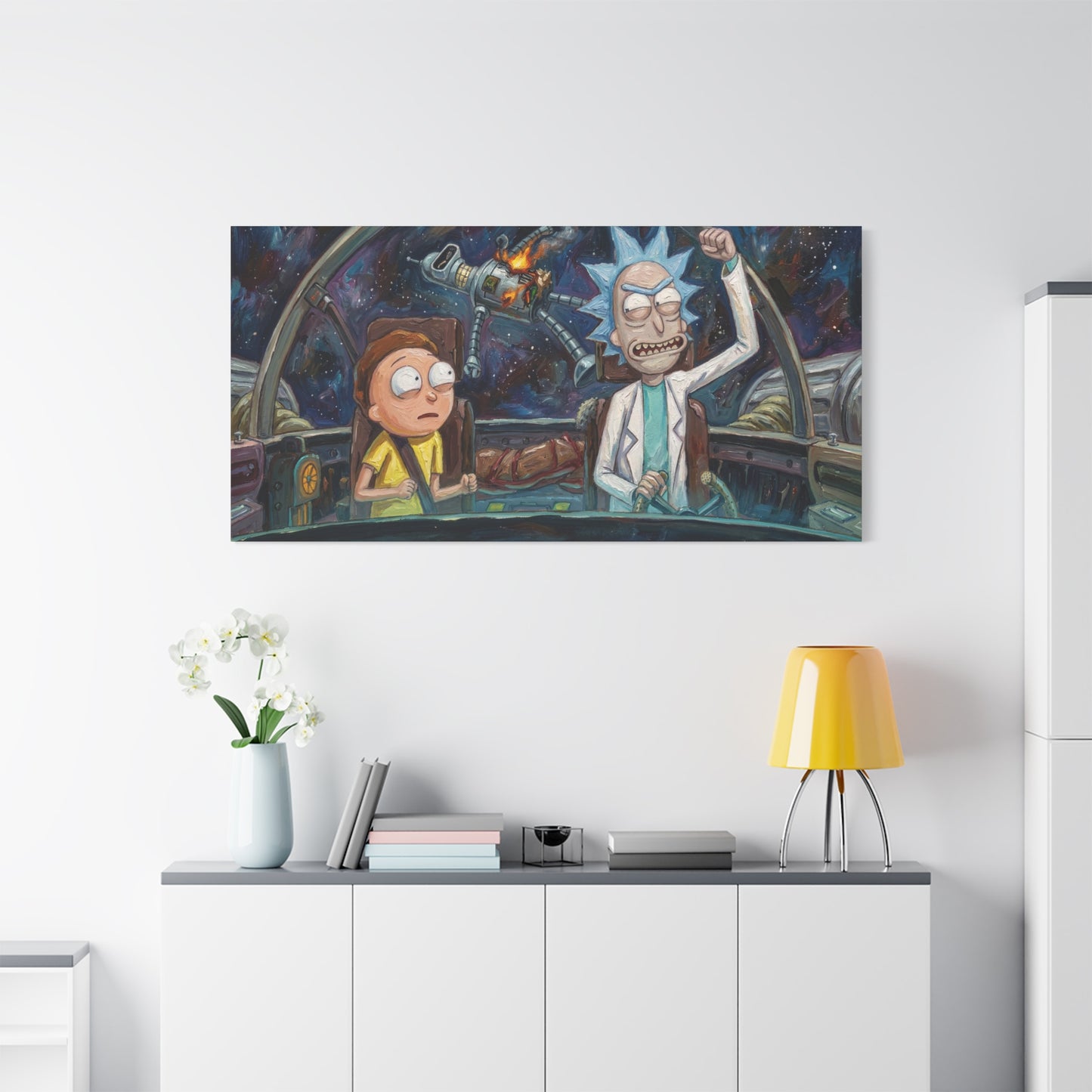 Ricks World 1 Abstract Canvas Wall Art — Matte Stretched 1.25"