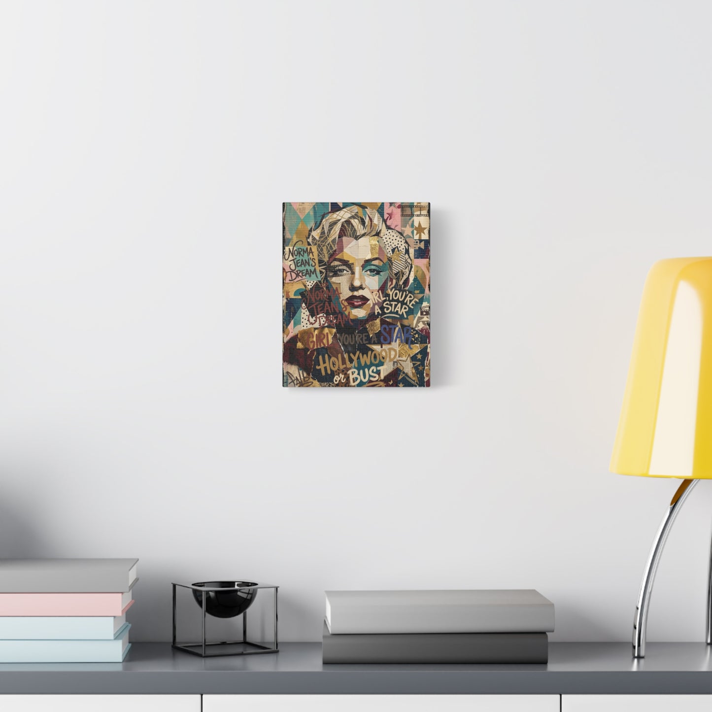 Hollywood Star Portrait Matte Canvas Wall Art, Stretched 1.25"