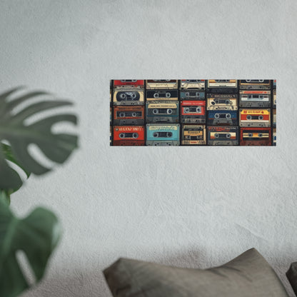 Cassette Tape Collage Fine Art Poster