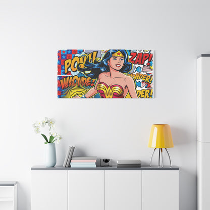 Comic Hero Abstract Canvas Wall Art — Matte Stretched 1.25"