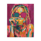 Pop Art Woman Drinking Coffee Canvas - Pink
